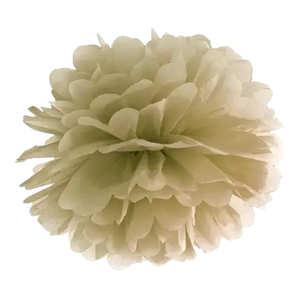 Guldpapir pompon 25cm