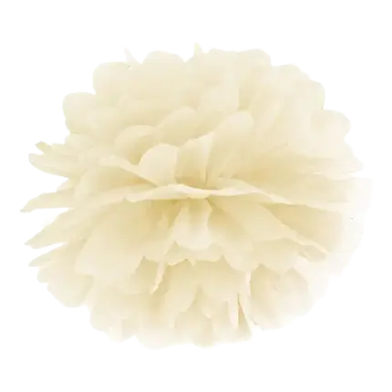 Creme papir pompon 25cm