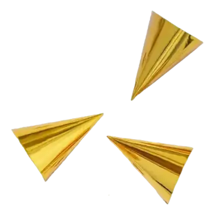 Partyhat guld (sæt med 6)