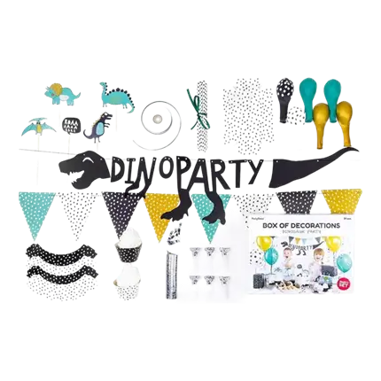 Dinosaur tema fødselsdag dekorationssæt