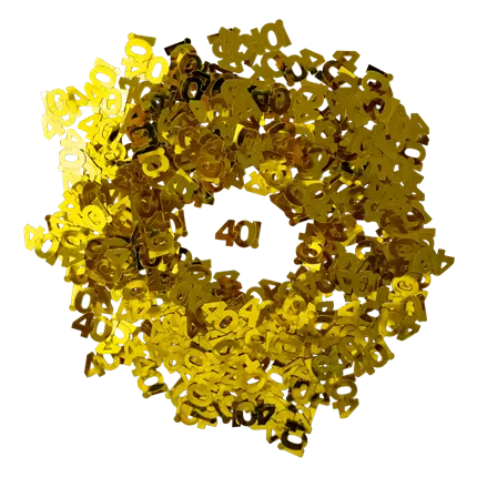 Bordkonfetti 40 år (15gr)