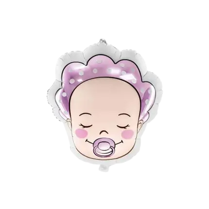 Baby pige ballon lyserød 40x45cm