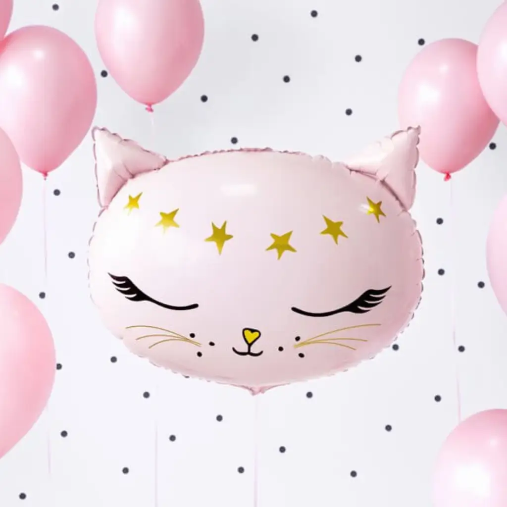 Ballon med kattehoved 48x36cm