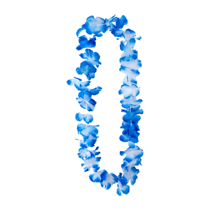 Blå Hawaiian Flower halskæde