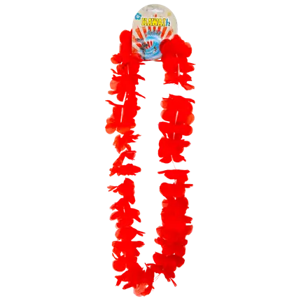 Hawaiian Flower halskæde rød