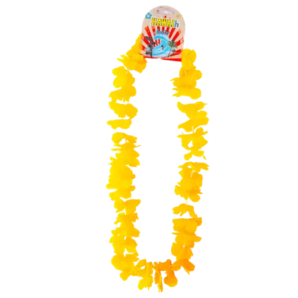 Gul Hawaiian Flower halskæde