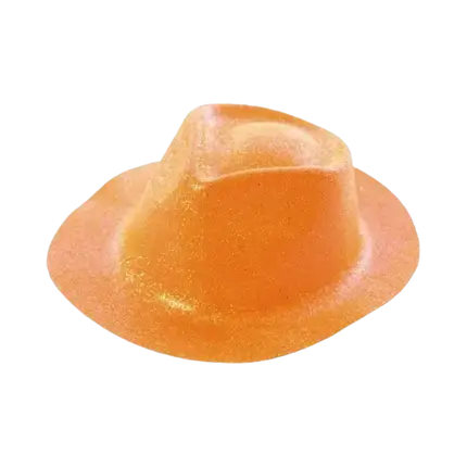 Hat BORSALINO Paillette Orange