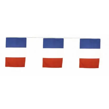 Frankrigs flag guirlande 10m