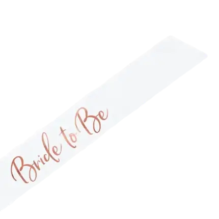 Hvidt tørklæde med den kommende brud eller rose