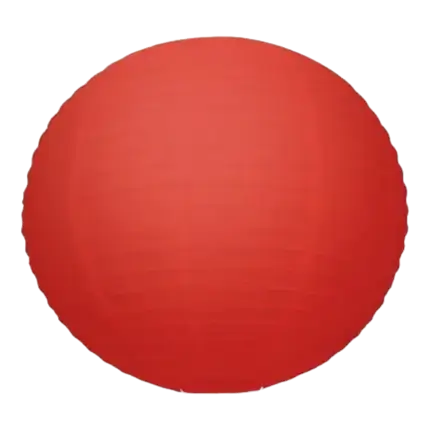 Rød japansk lanterne 35cm