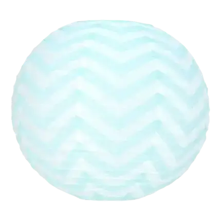 Japansk lanterne blå chevrons 35cm