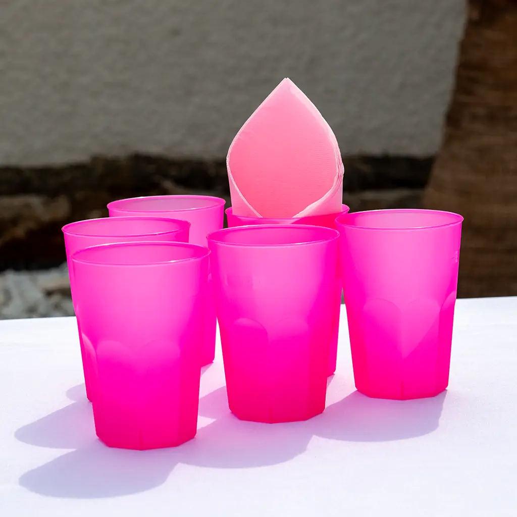 Cocktailglas pink fuchsia 35cl (Sæt med 20)