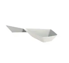 Hvid plast Diamond-krukke - sæt med 30 stk.