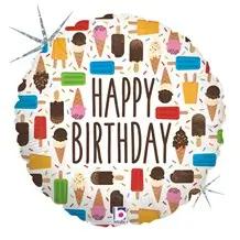 Happy Birthday Ice Cream ballon 91cm
