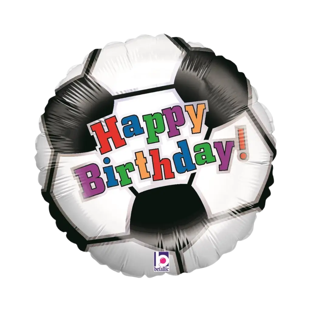 Happy Birthday fodbold ø45cm