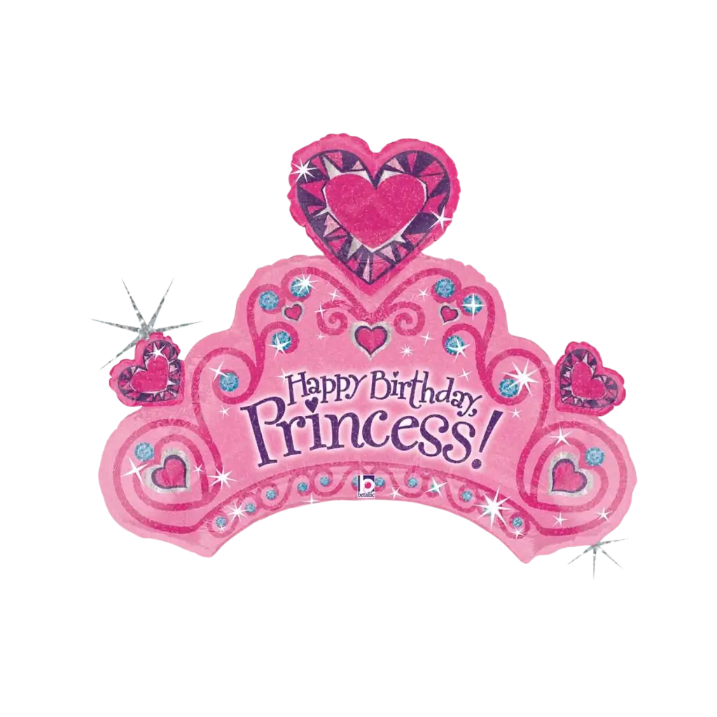 Happy Birthday prinsesse ballon krans 86cm