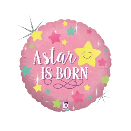 Lyserød ballon A Star Is Born ø45cm