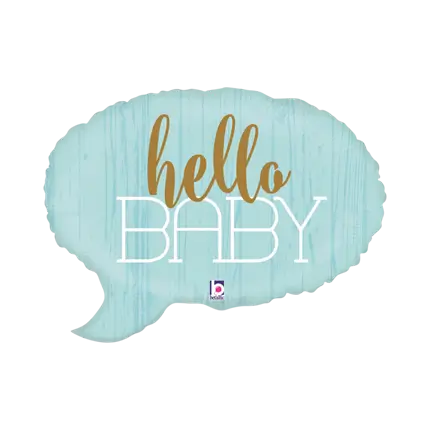 Hello Baby blå boblebold 61cm