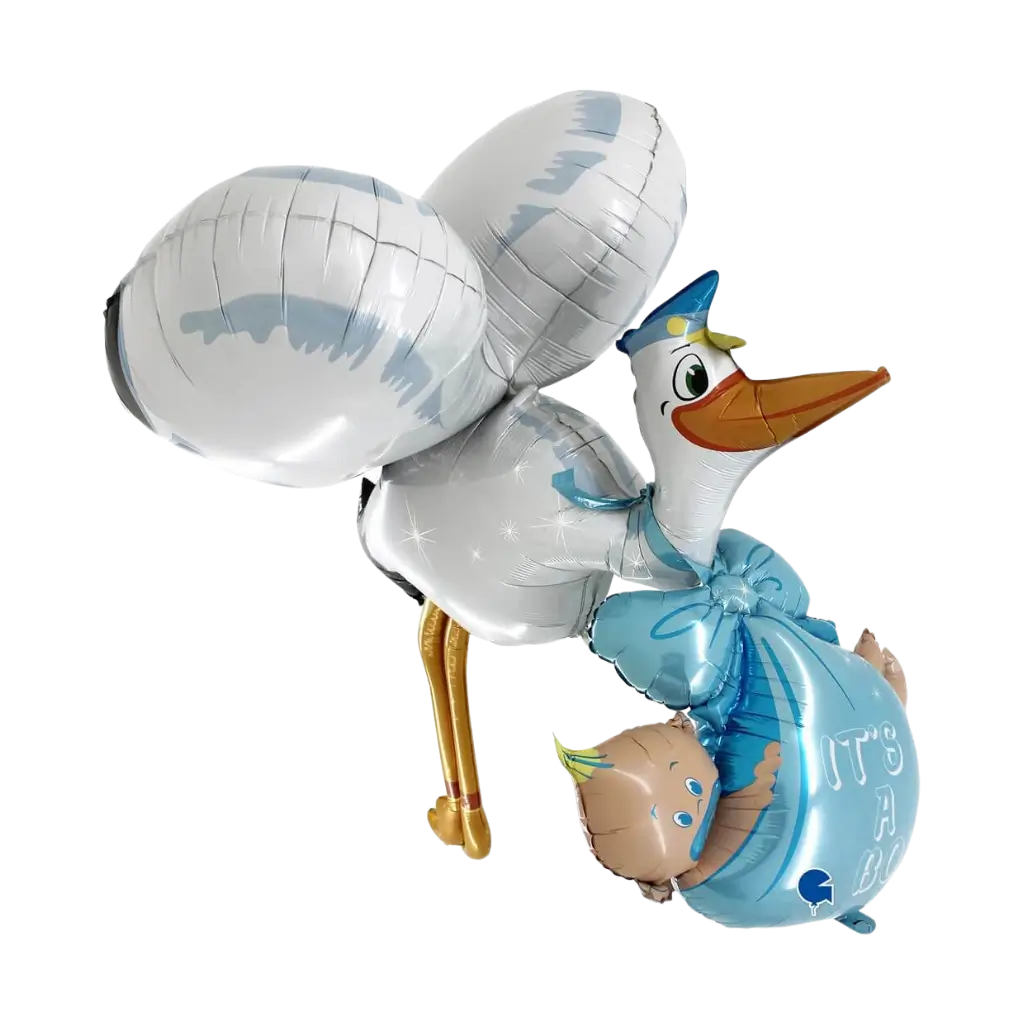 3D-storkeballon "Det er en dreng" 157cm