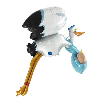 3D-storkeballon Det er en dreng 157cm