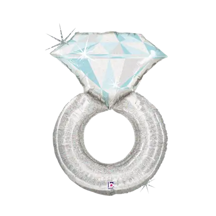 Alliance Platinum Silver Helium Ballon 94cm