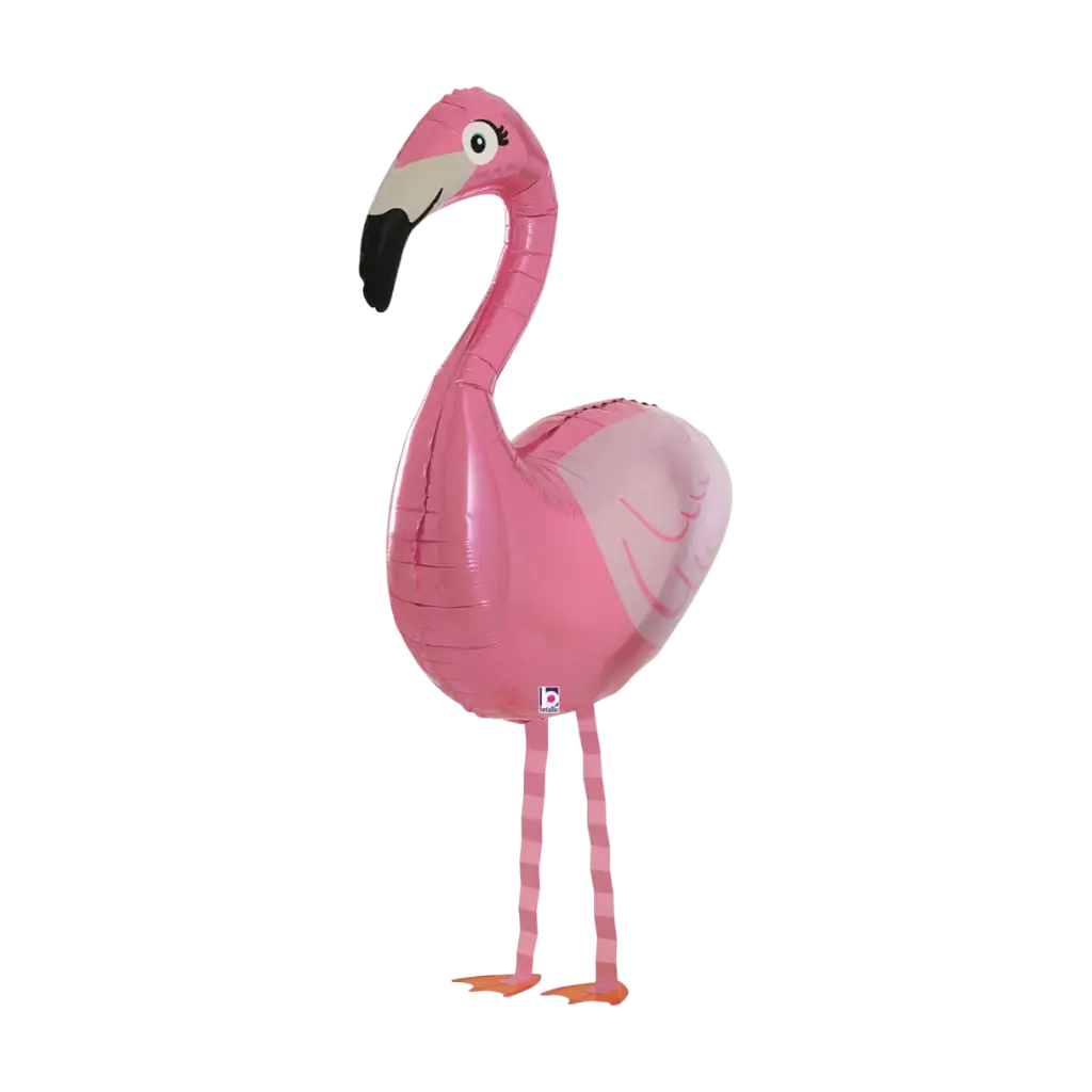 Kæmpe lyserød flamingo ballon 99cm