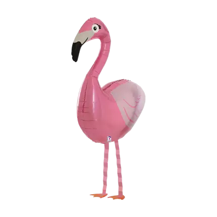 Kæmpe lyserød flamingo ballon 99cm