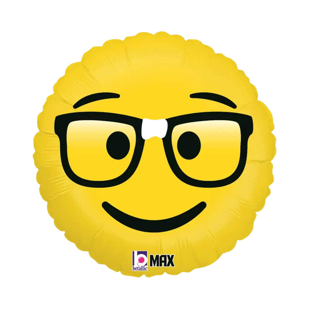 Emoji-bold gul Intello ø45cm