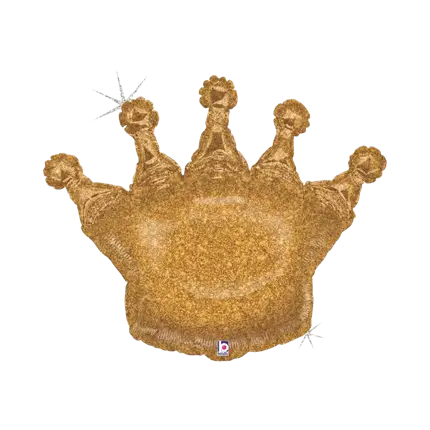 Heliumballon guld krone 91cm