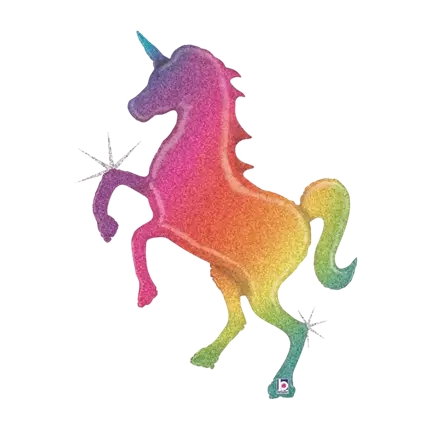 Kæmpe regnbue heliumballon 137cm