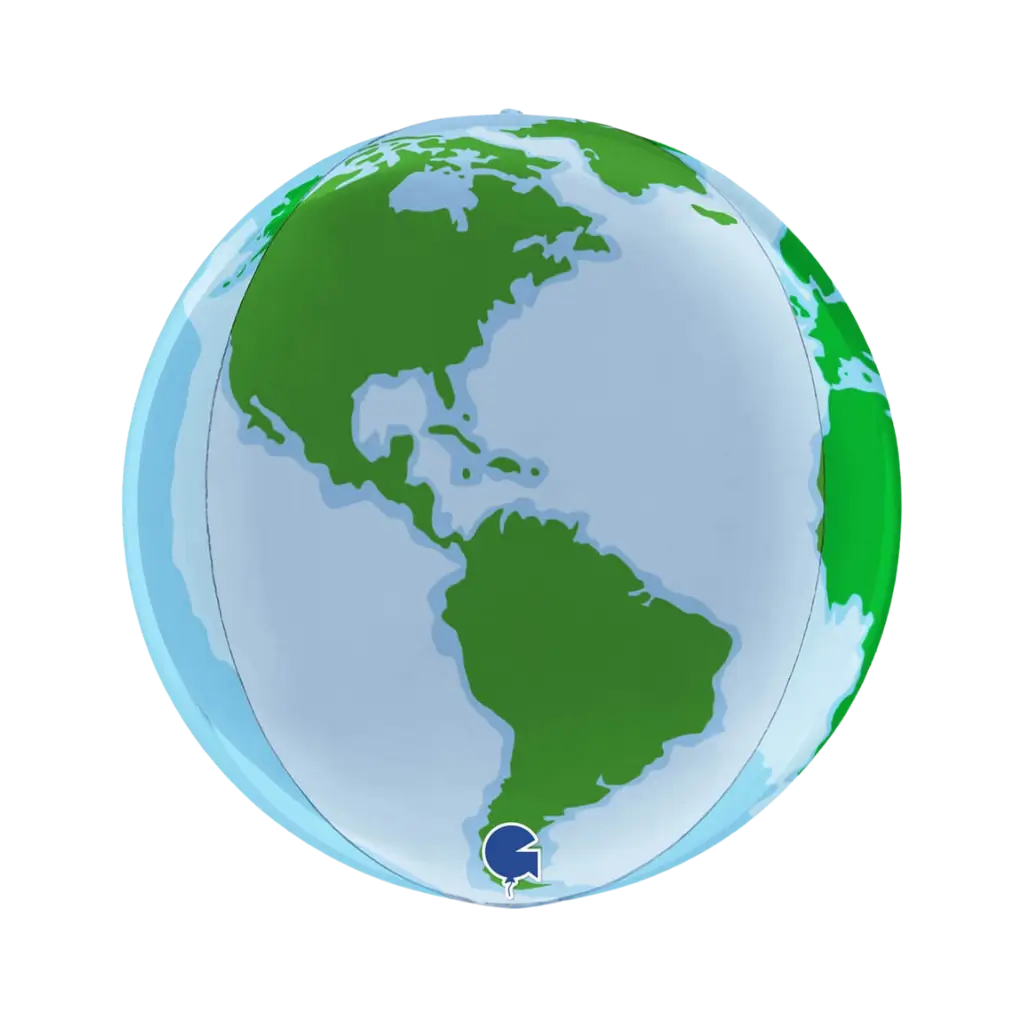 4D Planet Earth-ballon ø38cm