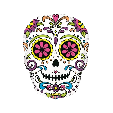 Dia de los Muertos hoved ballon 69cm