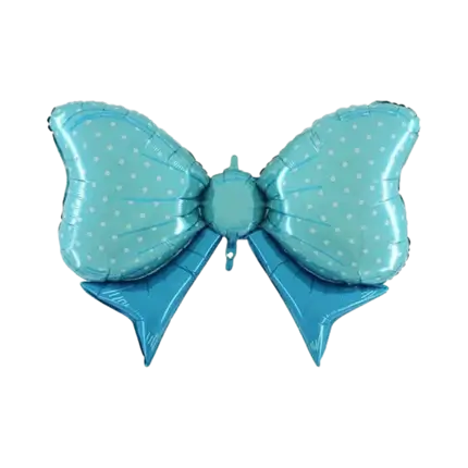 Bow Tie Balloon Blå 109cm