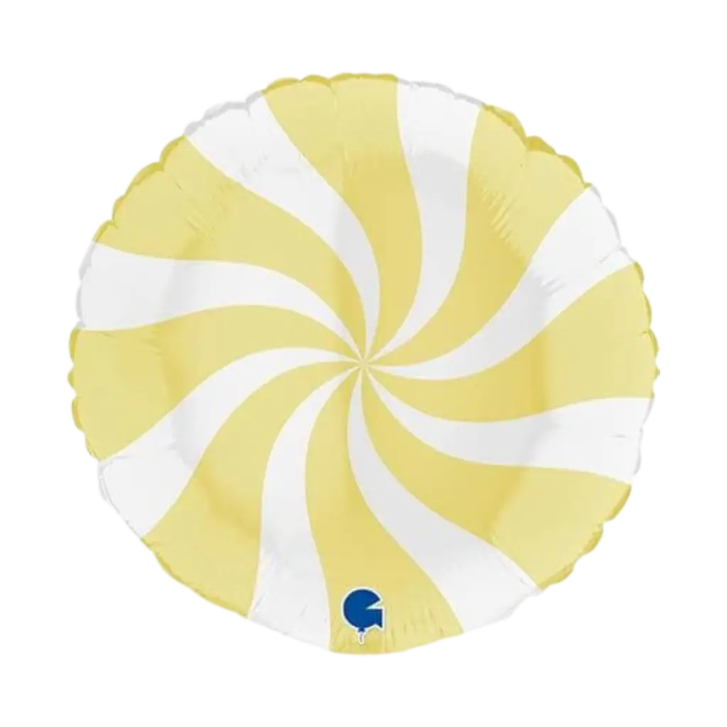 Suttebold i aluminium hvid og gul mat 46 cm