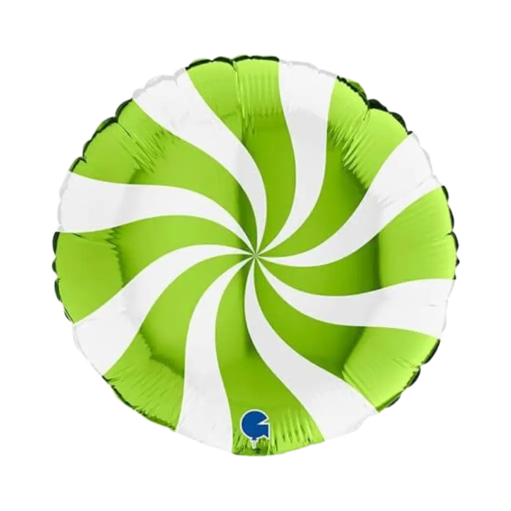 Aluminium Ballon sut hvid og grøn 46 cm