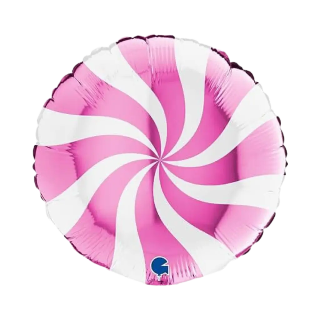 Aluminium Ballon sut hvid og pink 46 cm