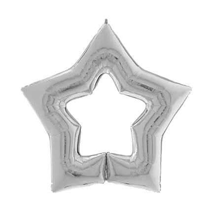 Linky Silver Star Ballon122cm