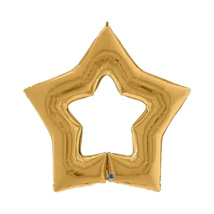 Linky guld stjerne ballon 122cm