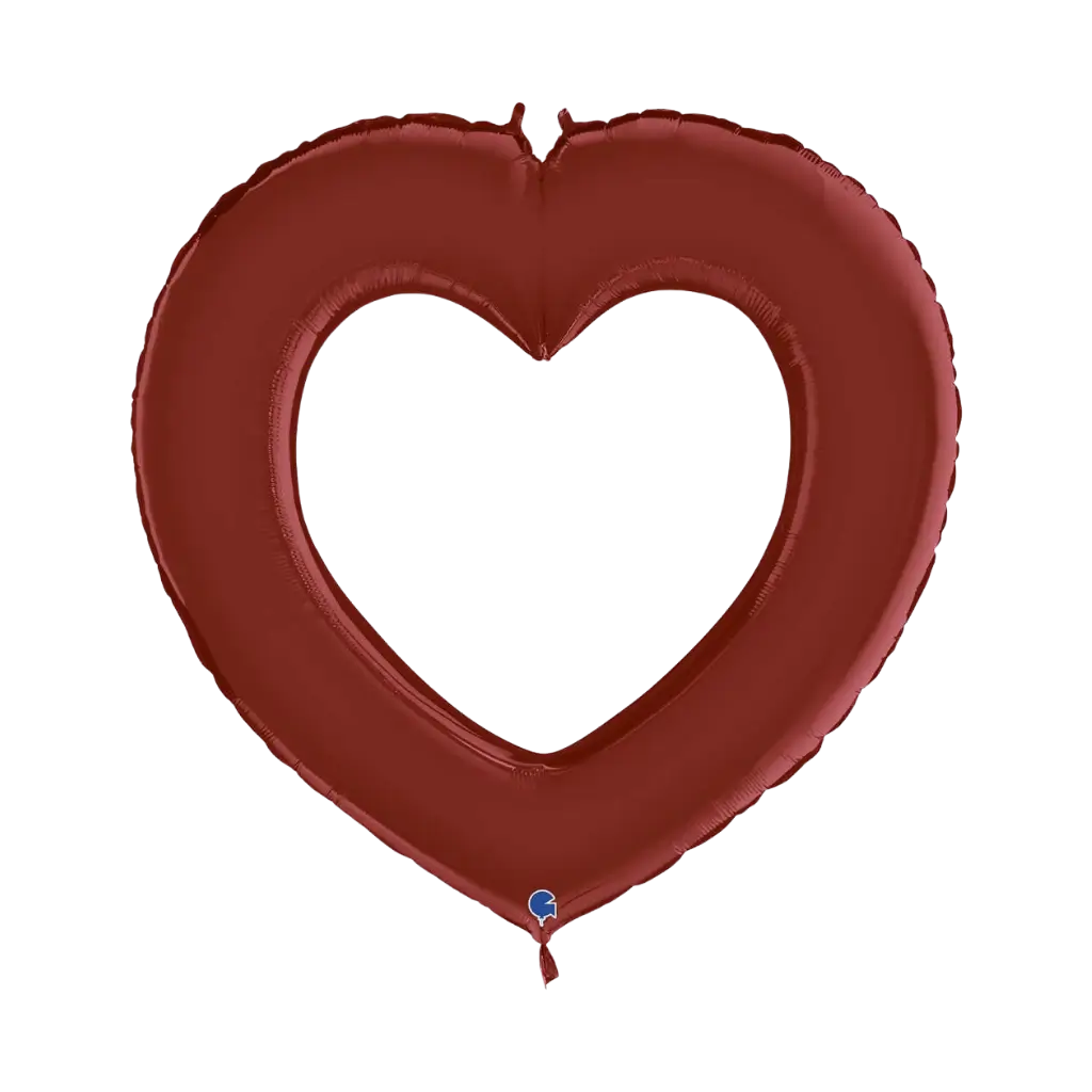 Linky Heart Ballon Satin rød 104cm