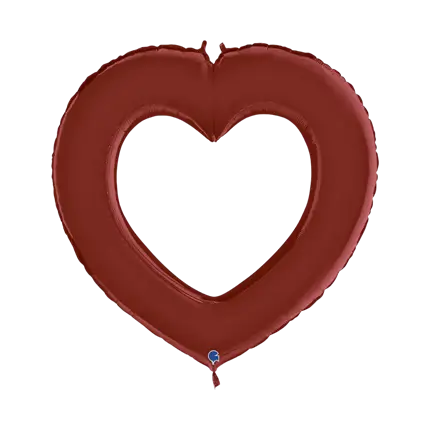 Linky Heart Ballon Satin rød 104cm