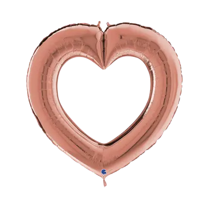 Linky hjerte guld ballon 104cm