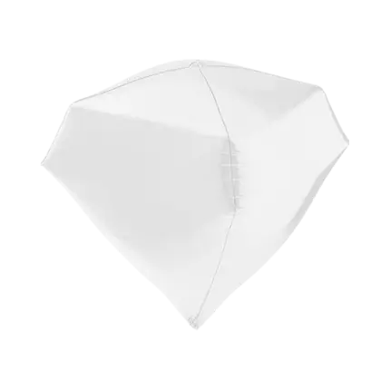 4D White Diamond Helium Ballon 45cm