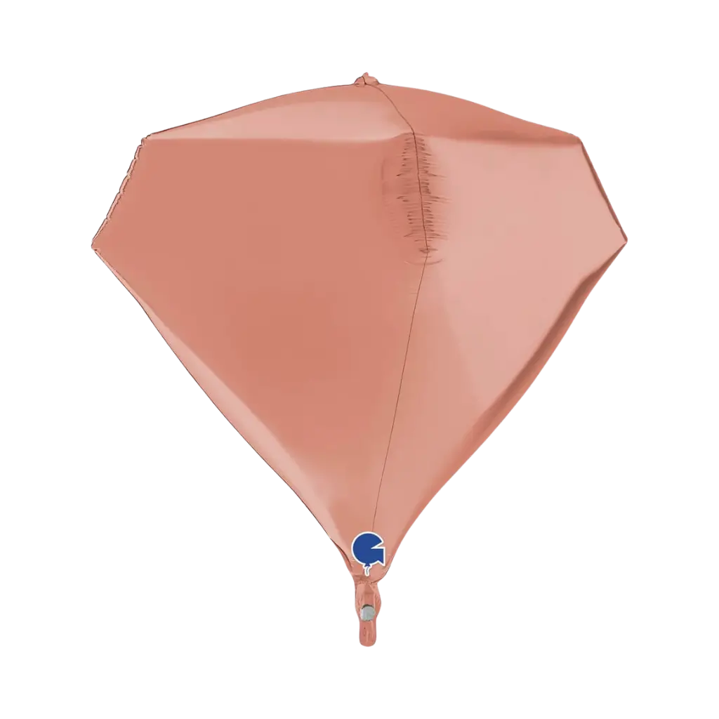 Helium diamantballon 4D guld 45 cm