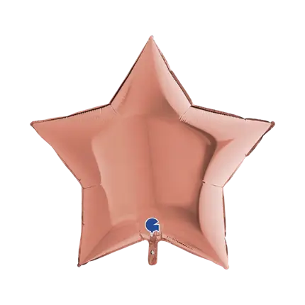 Rose Gold Metallic Star Ballon 91cm