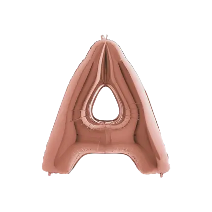 Ballon aluminium bogstav A Rose Gold 102cm