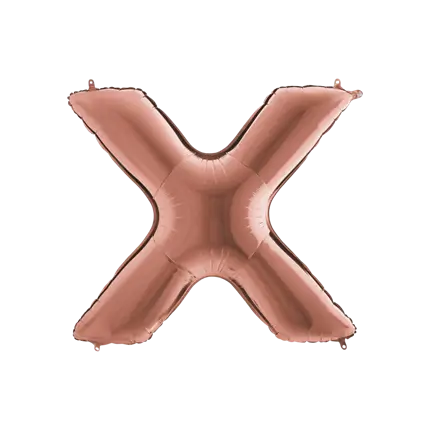 Ballon aluminium brev X Rose Gold 102cm