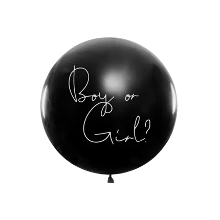 Kønsafsløring dreng konfetti ballon