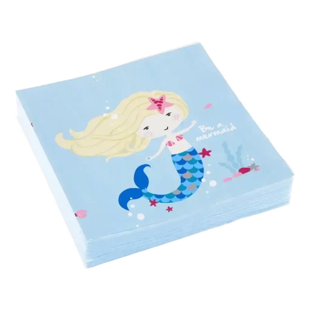 Be a Mermaid papirhåndklæde (sæt med 20 stk.)