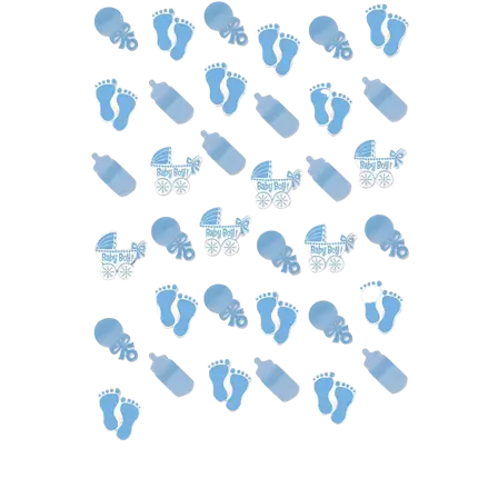 Guirlande dekoration Baby Shower Dreng (sæt af 6)