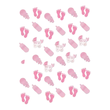 Baby Shower Girl guirlande dekoration (sæt af 6)